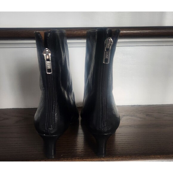 Madewell The Dimes Kitten-Heel Boot in Crinkle Leather NN026 Size 7-Display-$218 - Picture 8 of 16